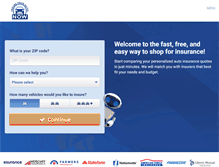Tablet Screenshot of insureyourautonow.com
